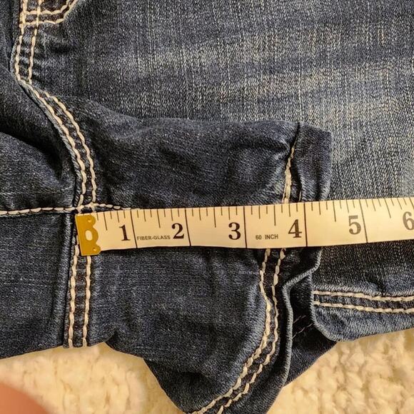 Maurices stretch distressed boho Jean denim shorts plus size 20 2X‎ - Picture 4 of 8